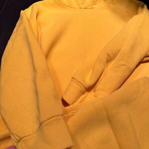 Yellow Women's Hoodie and Pants